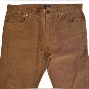 J CREW JEANS CUT CORDUROY PANTS 34 X 30 COTTON 36 SLIM FIT 5 POCKET MENS